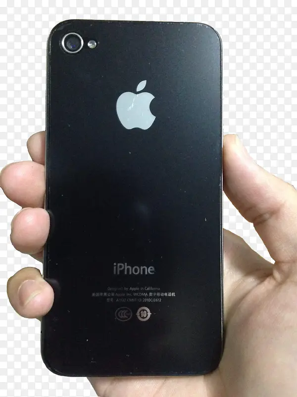 黑色iPhone4背面