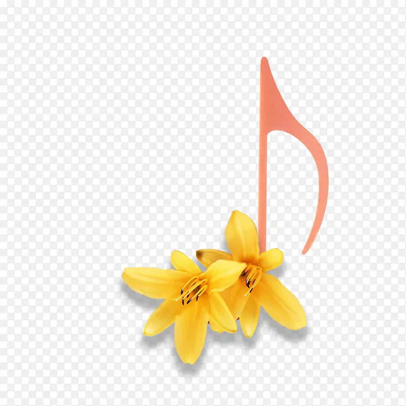 音符和花朵