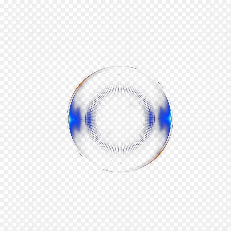 蓝色闪光光源圆环元素