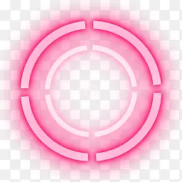 粉色特效光圈透明