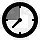定时器简单的黑色iphonemini图标
