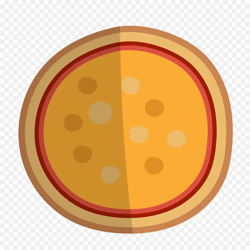 扁平化披萨图标设计矢量图