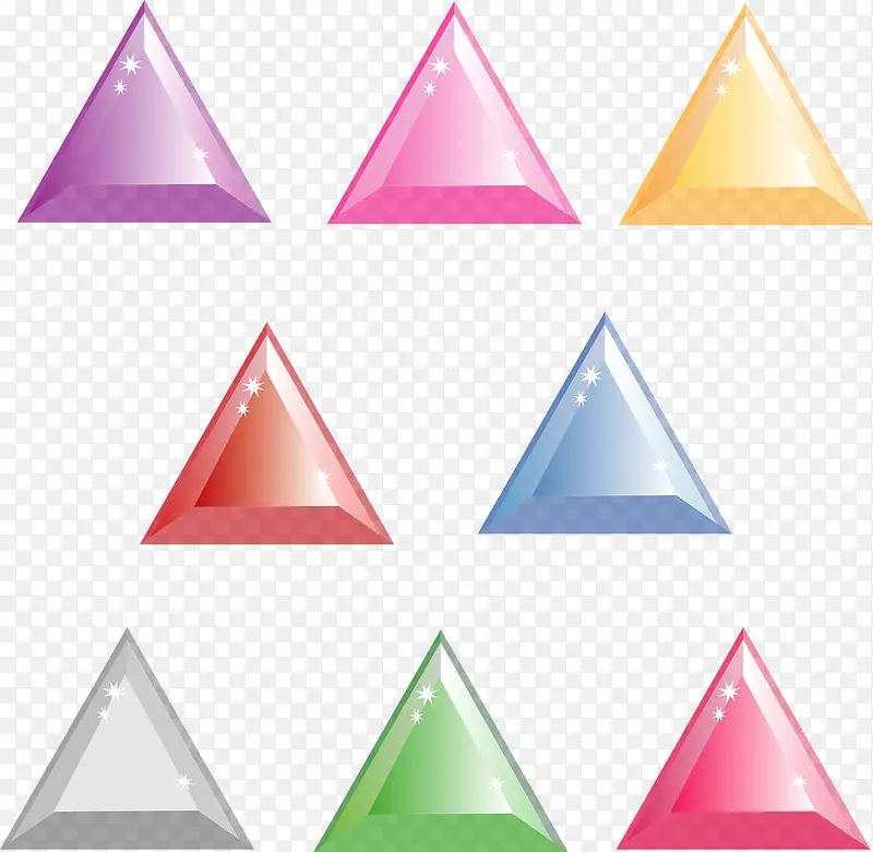 五颜六色的三角形