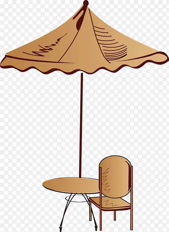遮阳伞座椅海滩元素