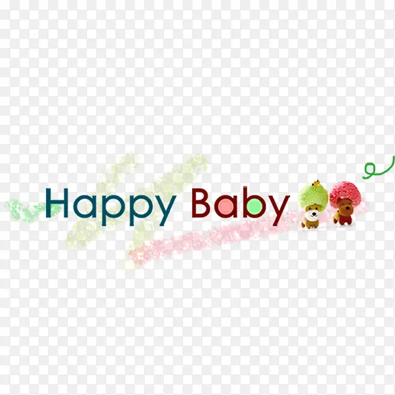 happy baby艺术字