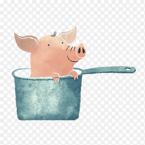 锅里的小猪