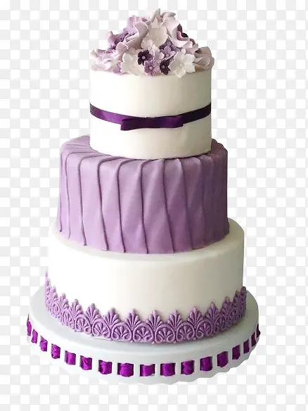 紫色花朵蛋糕