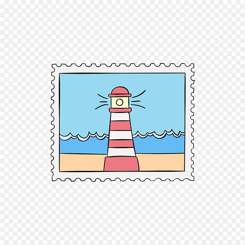 海洋灯塔邮票
