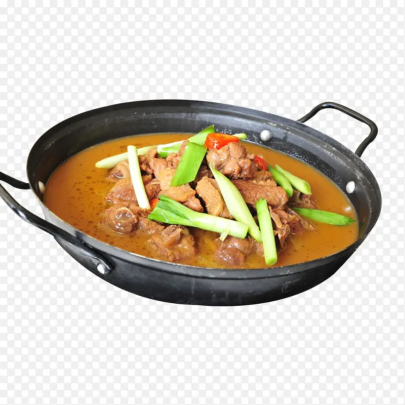 大葱铁锅炖鸡