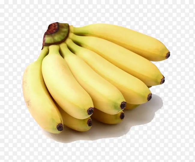 一把新鲜的香蕉