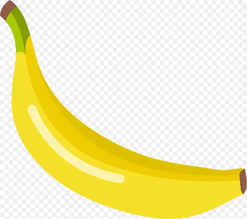 新鲜光滑的矢量香蕉