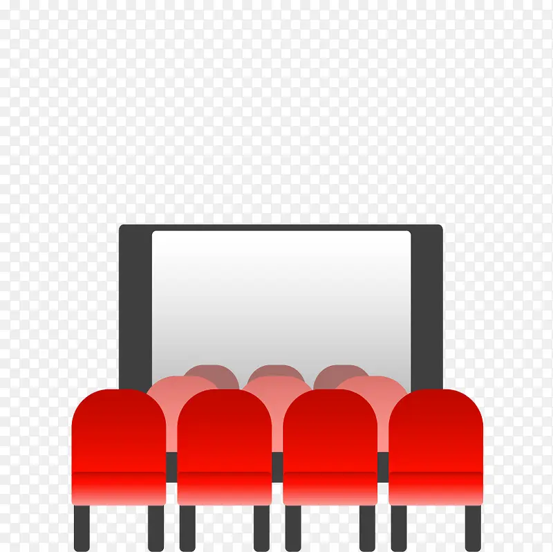 红色电影院椅子
