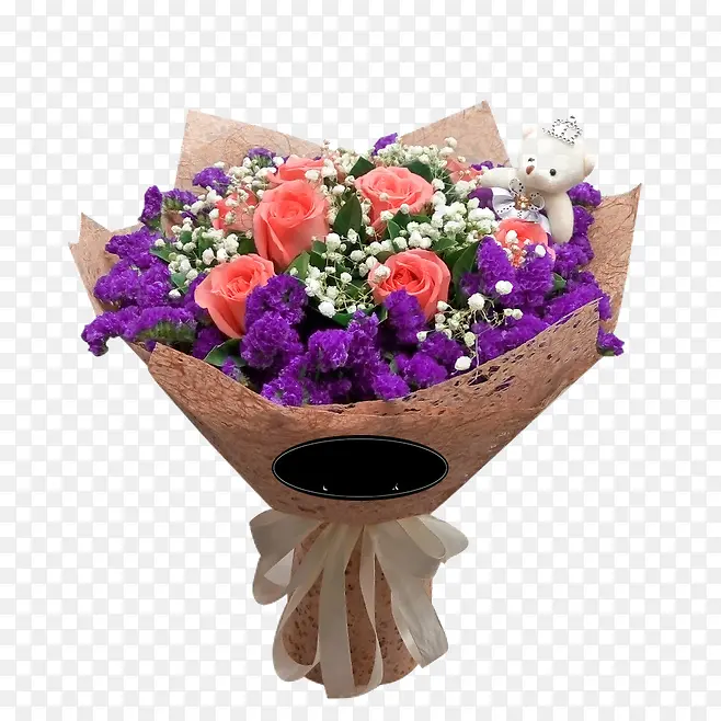 鲜花教师节元素