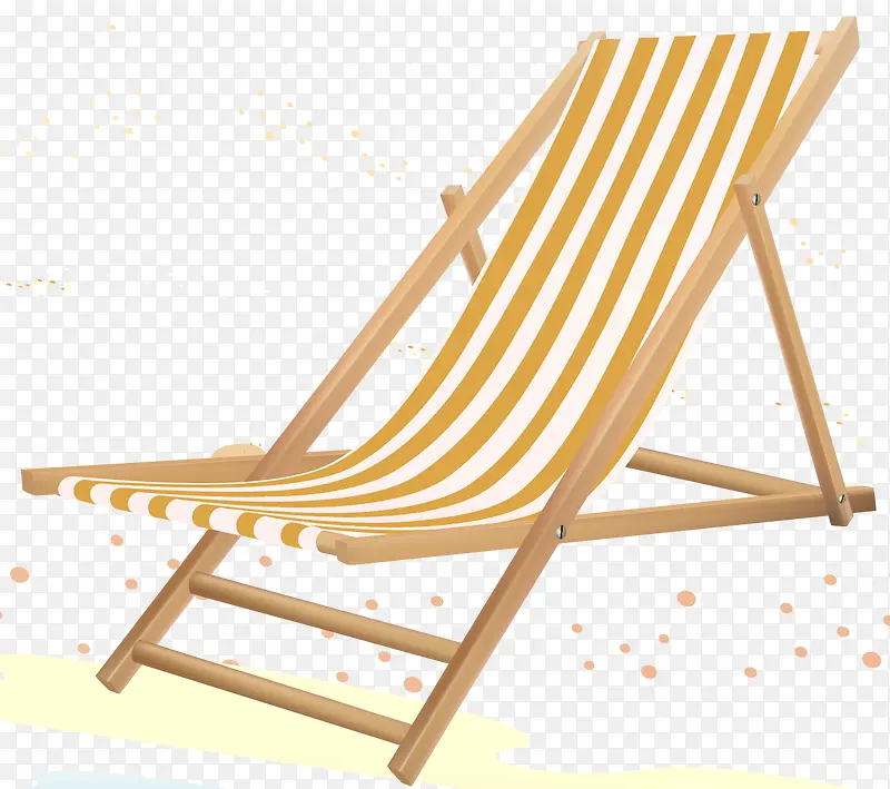 平躺的折叠沙滩椅