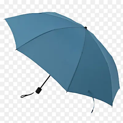 蓝色折叠伞