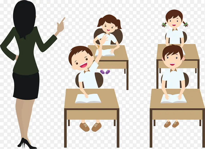 开学季认真上课的孩子PNG图片素材下载_图片编号7957766-PNG素材网