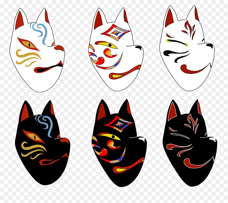 花纹小猫面具