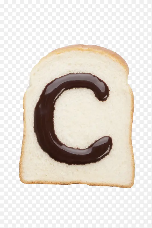 美味面包巧克力形状字母免抠素材