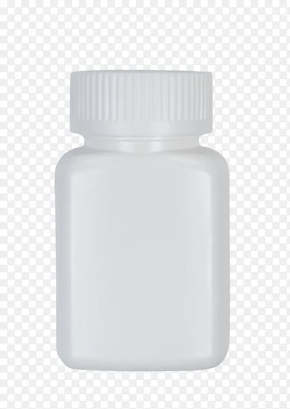 纯白色容器药瓶塑料瓶罐实物