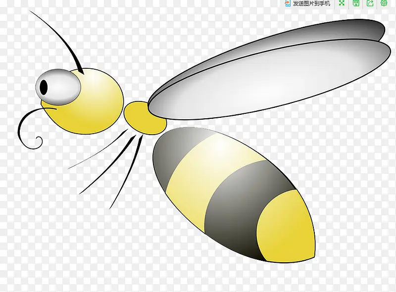 卡通黄色蜜蜂