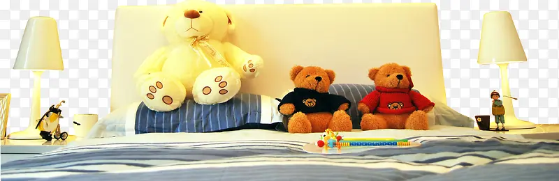 梦幻大熊玩具大床