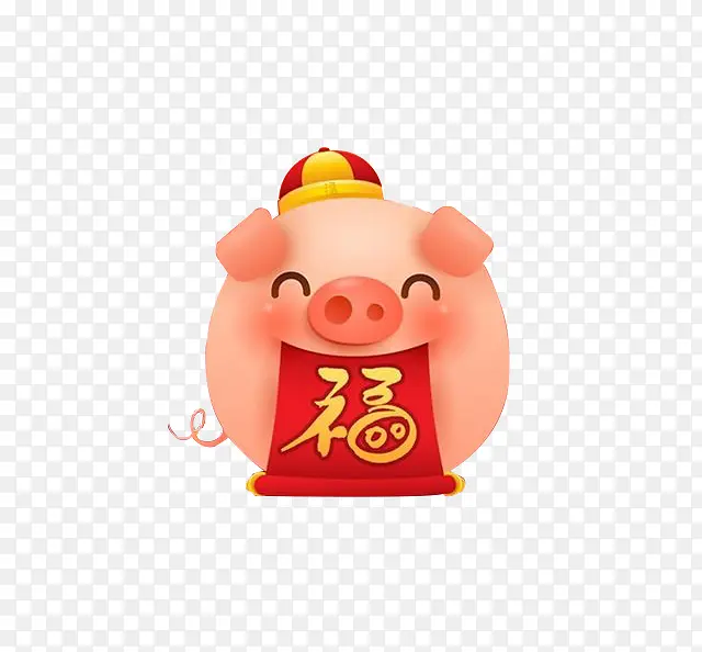 福猪猪年福到PNG图片素材下载_图片编号7964166-PNG素材网