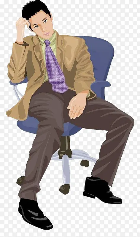思考的男人免抠透明素材PNG图片素材下载_图片编号7968625-PNG素材网