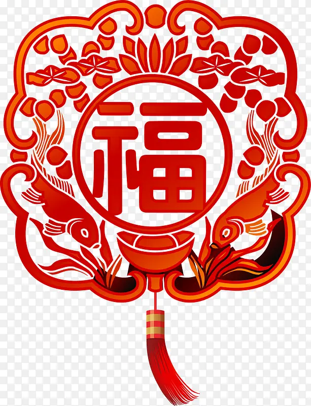春节红色福字装饰PNG图片素材下载_图片编号7969666-PNG素材网