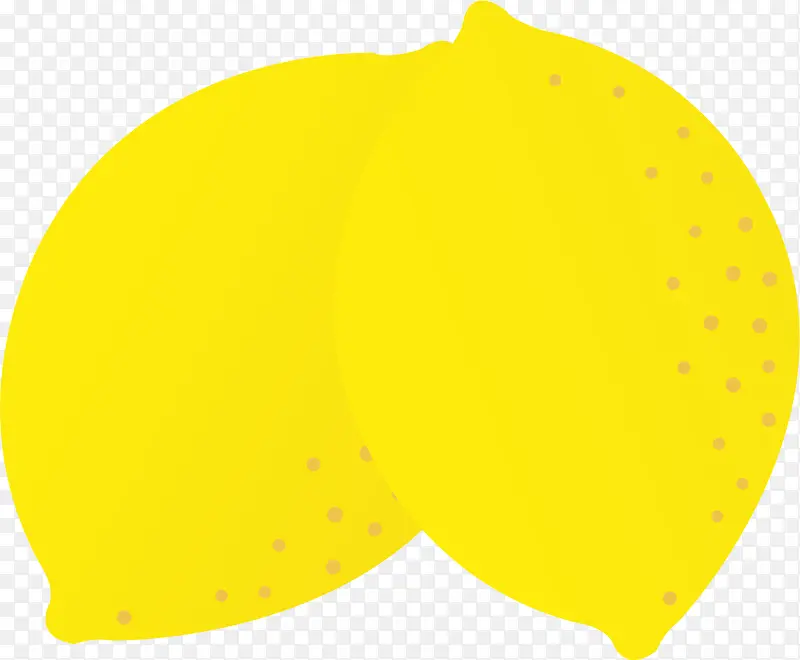 矢量黄色柠檬效果元素免抠素材