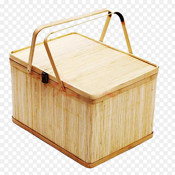 一个竹框盒子图片素材