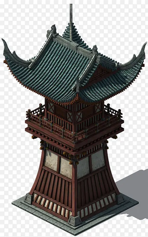 中国风动画建筑