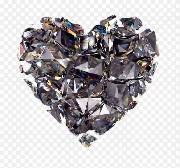 钻石爱心形状