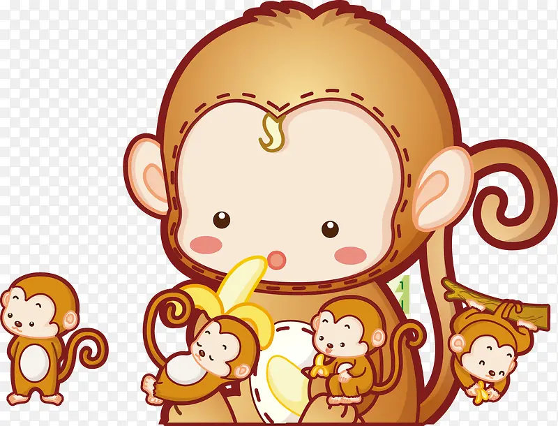 一群小猴子