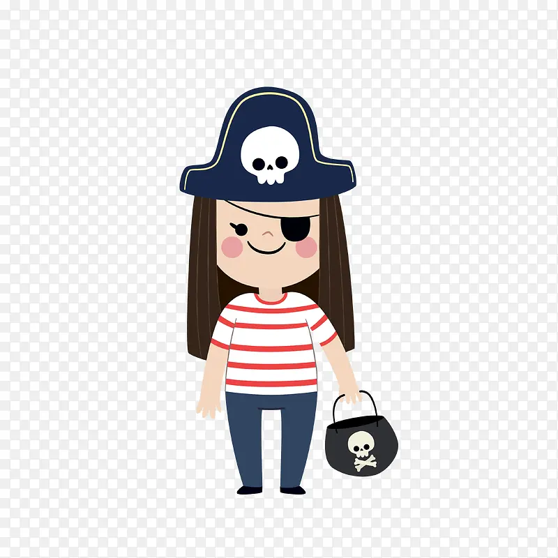 海盗船长装饰素材图案