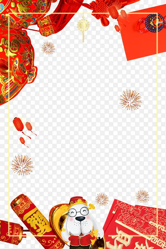 新春传统背景边框psd分层图PNG图片素材下载_图片编号7986696-PNG素材网