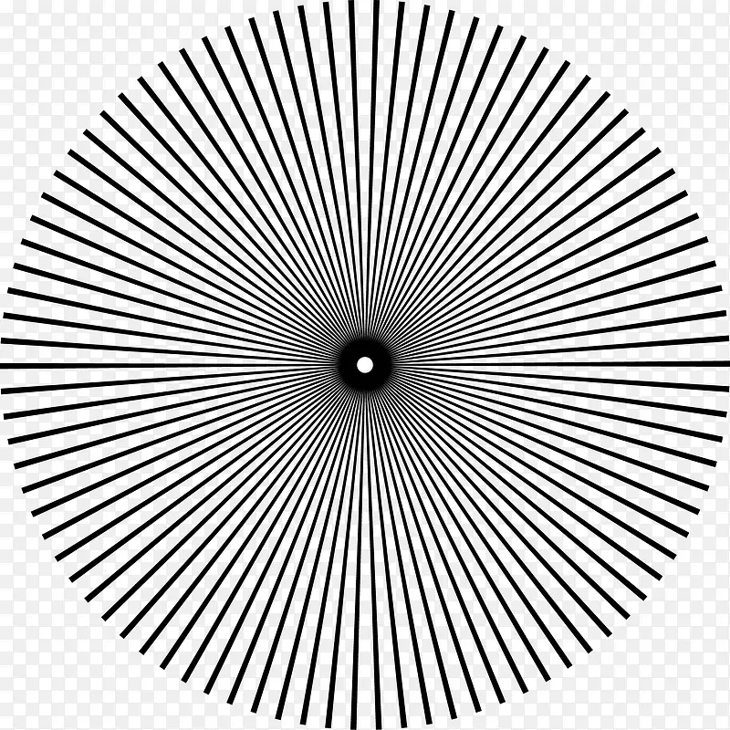 放射圆圈矢量图