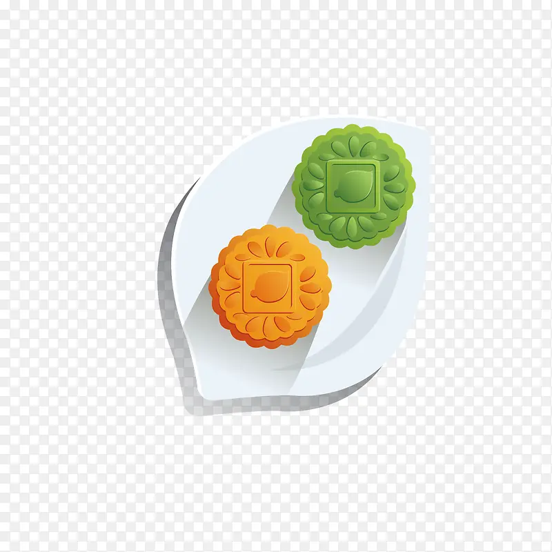 中秋节手绘卡通月饼