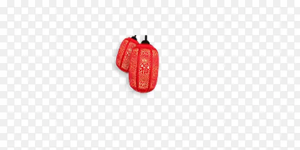 红色中国风剪纸灯笼