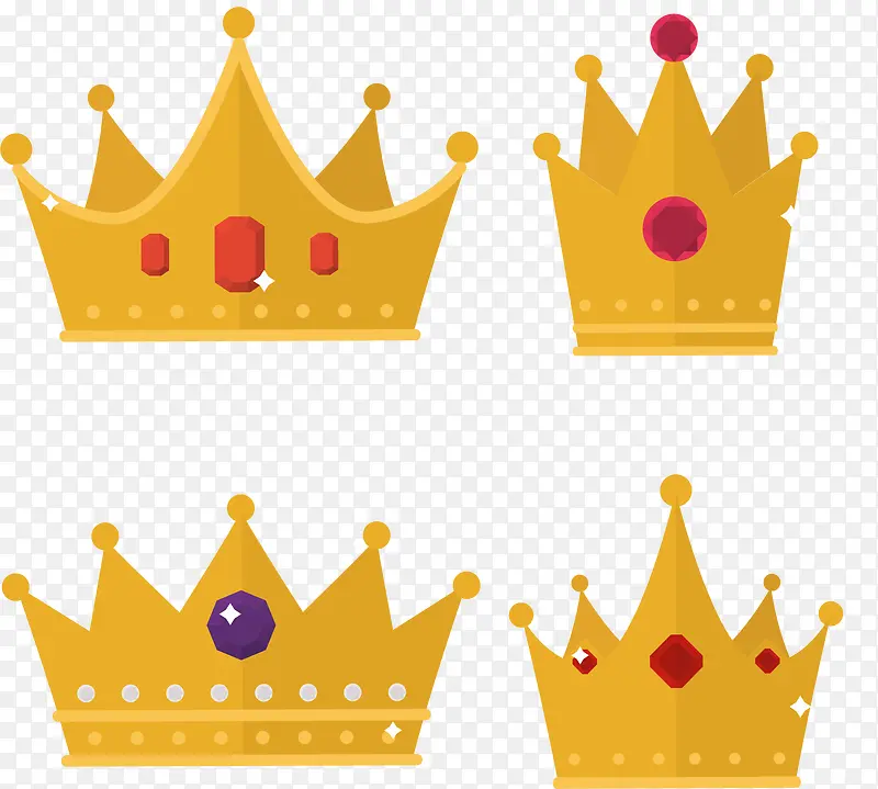 四个金色皇冠