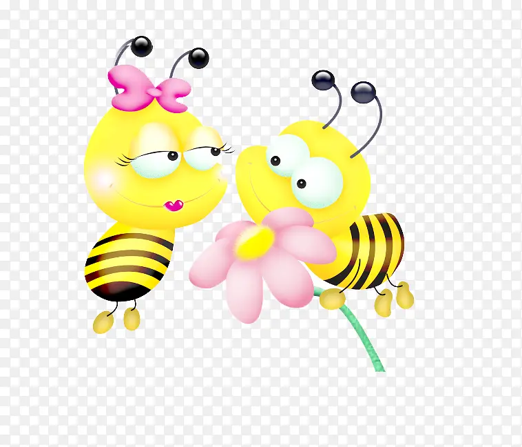 免抠素材漂亮的小蜜蜂