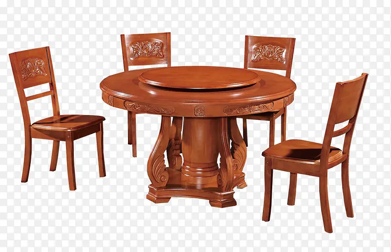 古典风圆形餐桌