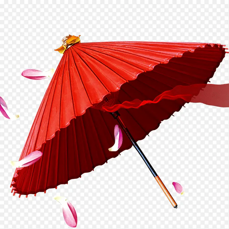 雨伞手绘复古