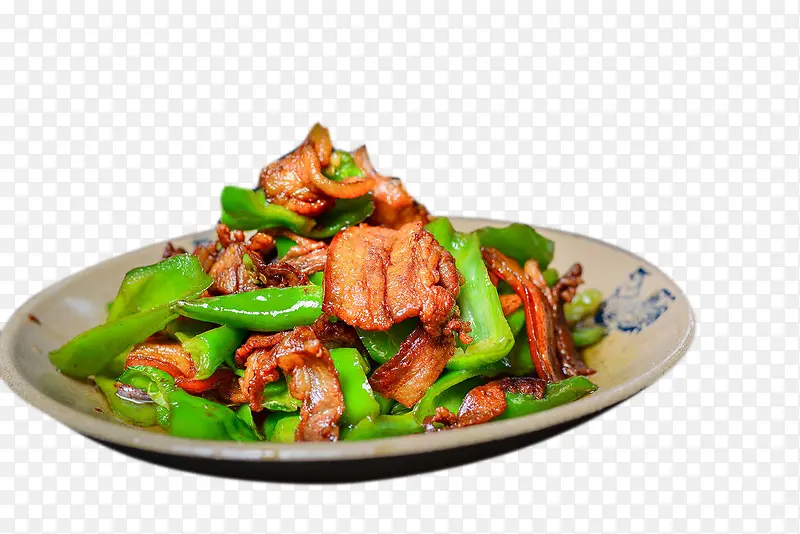 中式青椒炒肉美食