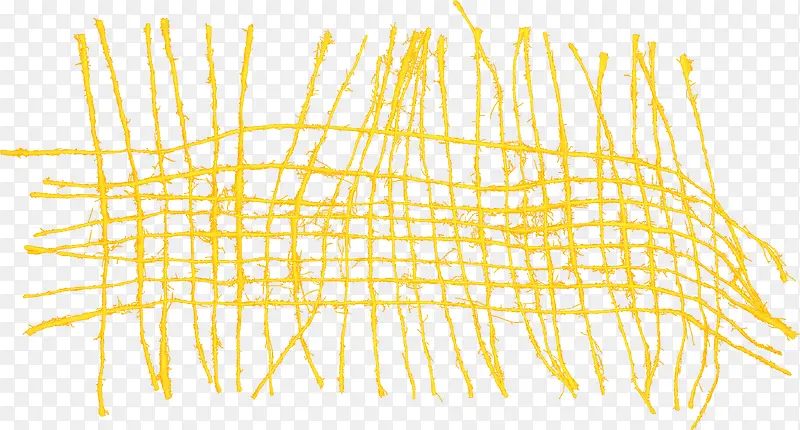 黄色手绘编制的网格