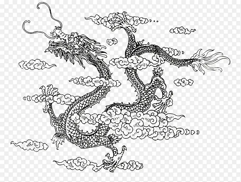 古典矢量图中国风卡通
