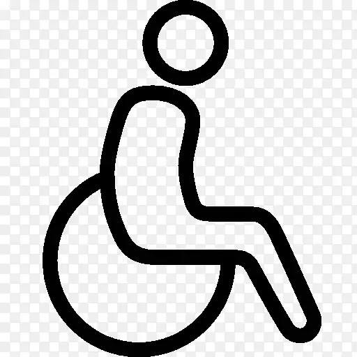 医疗轮椅图标