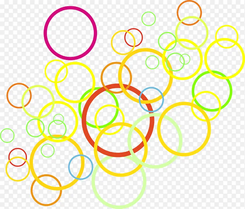 彩色圆圈圆环
