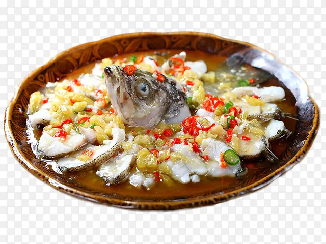 酸汤剁椒鲈鱼