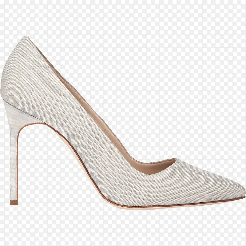 马诺洛品牌白色高跟鞋品牌女鞋