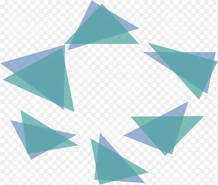 透明三角形圆环